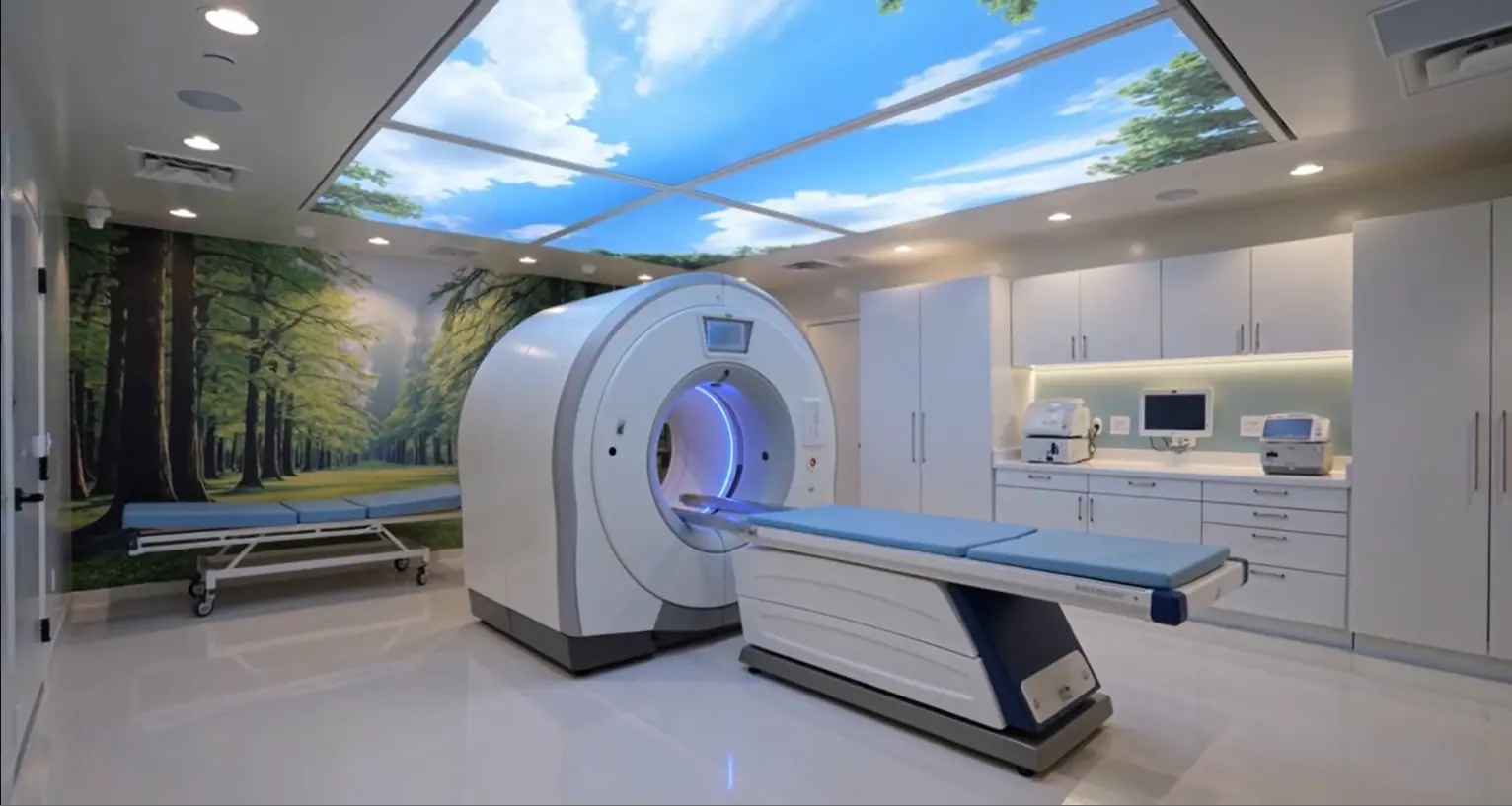 Sala de ressonância com proposta de ambientação